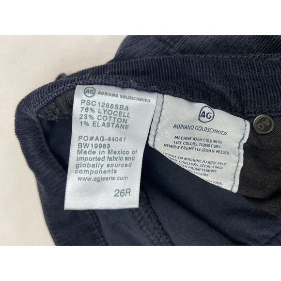 AG Adriano Goldschmied The Legging Super Skinny Ankle Jeans Women's 26R Corduroy - Picture 2 of 9